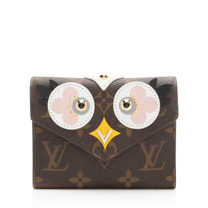 Louis Vuitton Limited Edition Monogram Canvas Lovely Birds Victorine Wallet