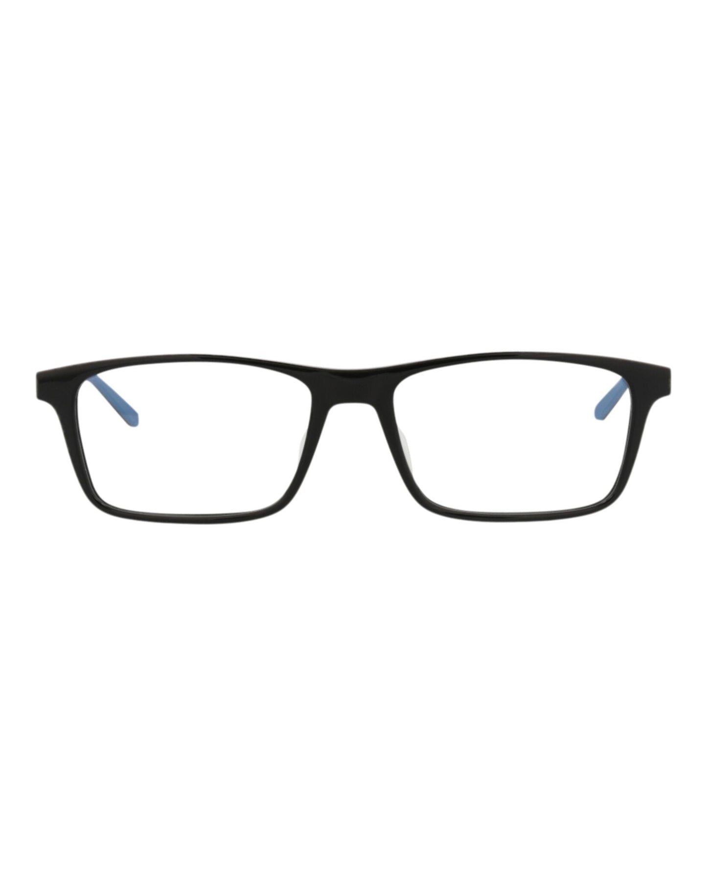 Montblanc Mens Square/Rectangle Black Black Transparent Fashion Designer Eyewear