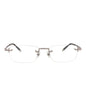 Montblanc Mens Square/Rectangle Ruthenium Ruthenium Transparent Fashion Designer Eyewear