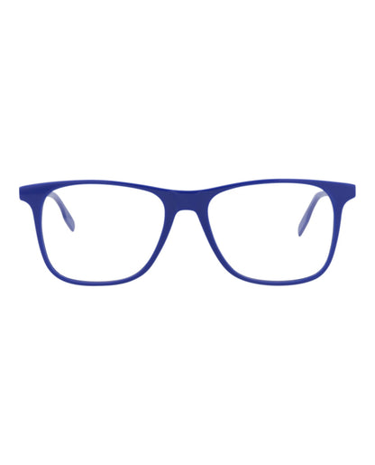 Montblanc Mens Square/Rectangle Blue Blue Transparent Fashion Designer Eyewear