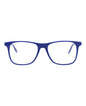 Montblanc Mens Square/Rectangle Blue Blue Transparent Fashion Designer Eyewear