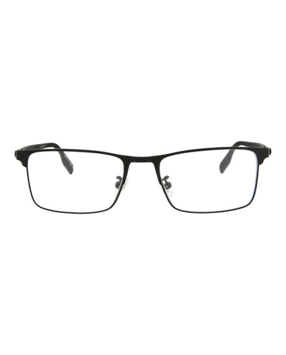 Montblanc Mens Square/Rectangle Black Black Transparent Fashion Designer Eyewear