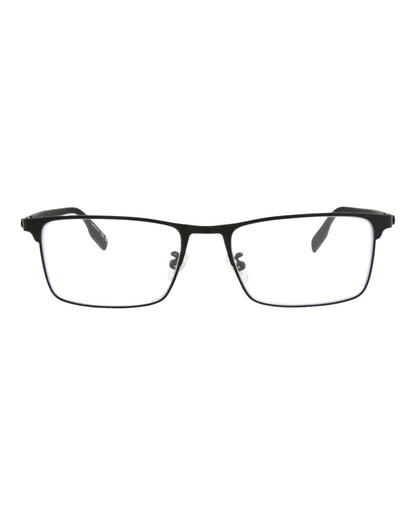 Montblanc Mens Square/Rectangle Black Black Transparent Fashion Designer Eyewear
