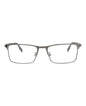 Montblanc Mens Square/Rectangle Ruthenium Grey Transparent Fashion Designer Eyewear