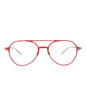 Montblanc Mens Aviator Red Silver Transparent Fashion Designer Eyewear