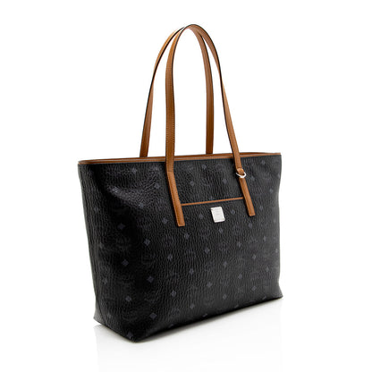 MCM Visetos Anya Top-Zip Tote (SHF-15673)