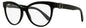 Moncler Cat Eye Eyeglasses ML5166 001 Black 53mm Black