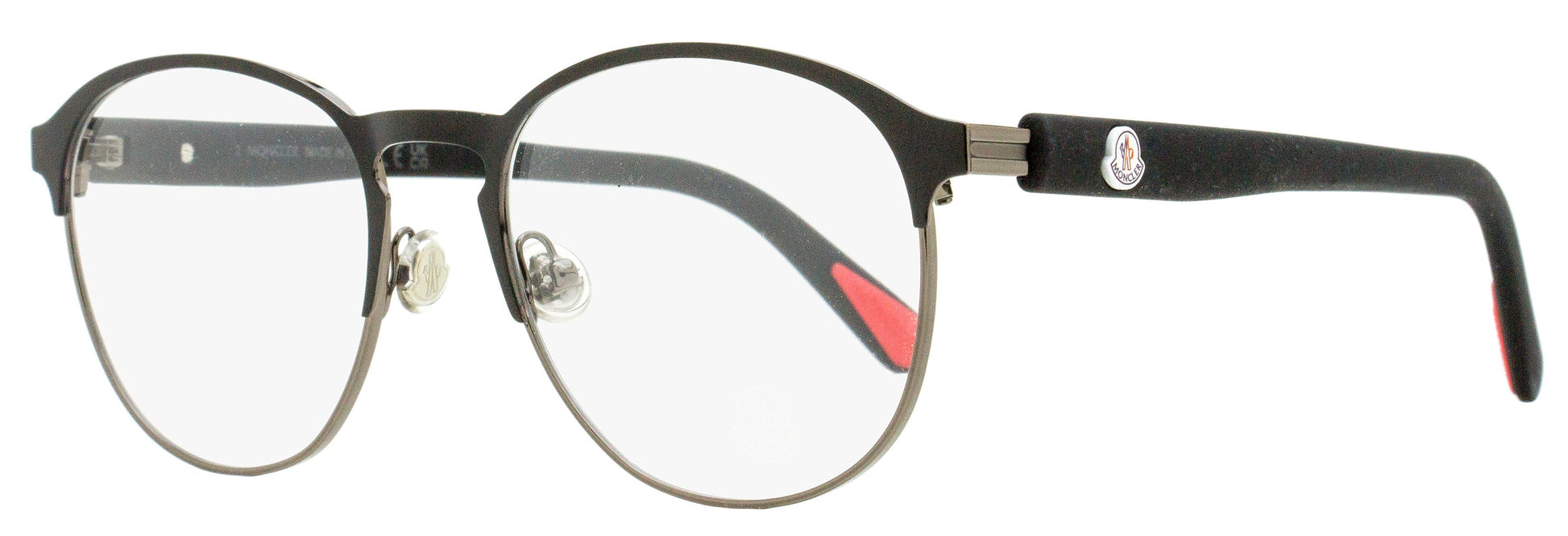 Moncler Oval Eyeglasses ML5192 001 Black 54mm Black