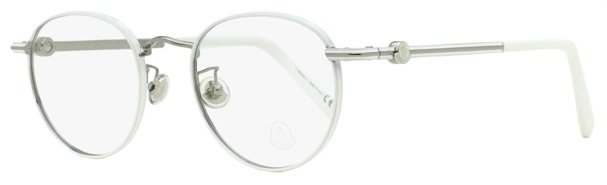 Moncler Oval Eyeglasses ML5204H 021 White 48mm White