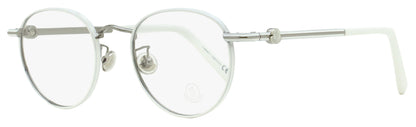 Moncler Oval Eyeglasses ML5204H 021 White 48mm White