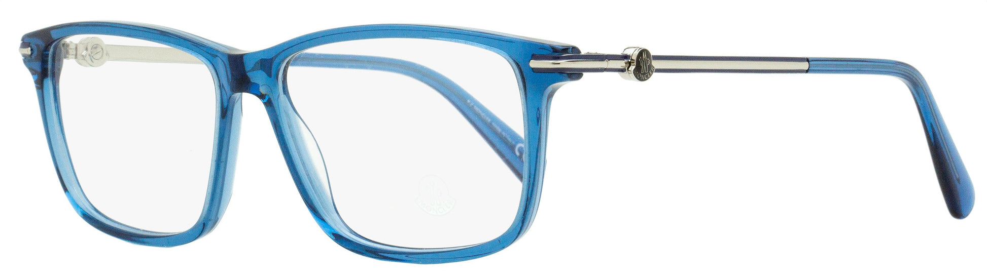Moncler Rectangular Eyeglasses ML5205 090 Transparent Blue 54mm Transparent Blue