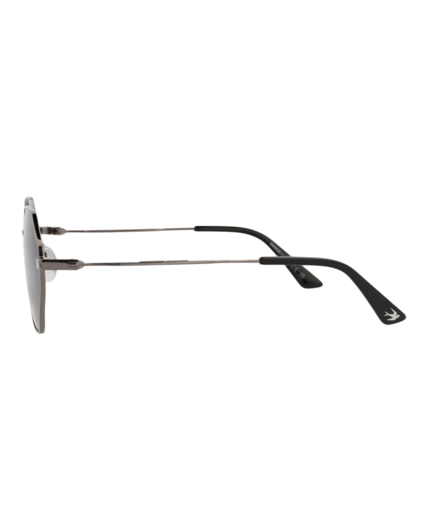 McQ Alexander McQueen Mens Square/Rectangle Ruthenium Ruthenium Grey Fashion Designer Eyewear