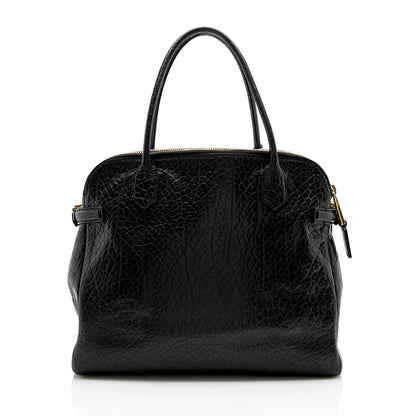 Marc Jacobs Leather Double-Zip Lock Tote