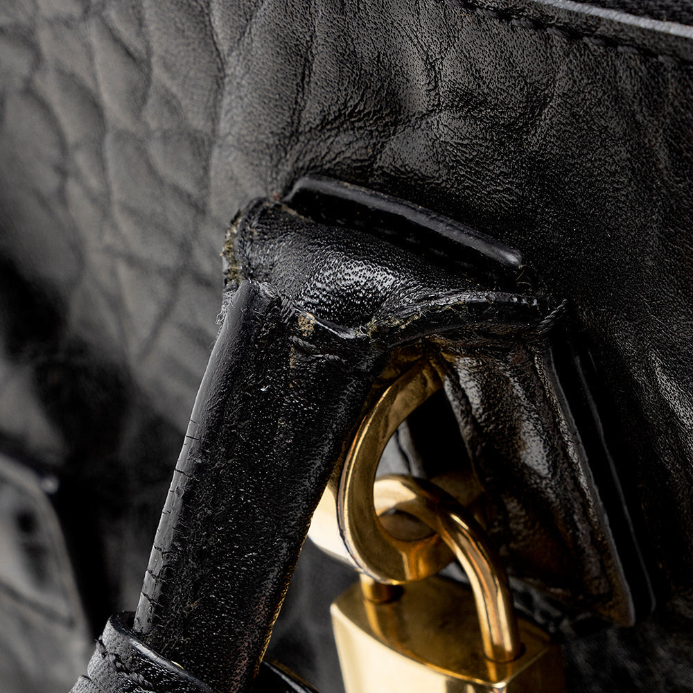 Marc Jacobs Leather Double-Zip Lock Tote