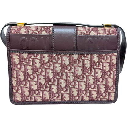 Christian Dior 30 Montaigne Oblique Canvas/Leather/Jacquard Shoulder Bag