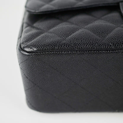 Chanel Classic Flap Jumbo Caviar Black Shoulder Bag