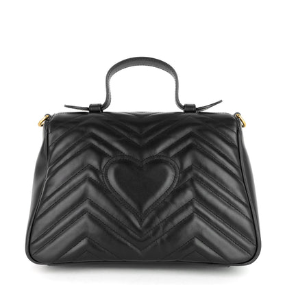 Gucci GG Marmont Small Matelass� Calfskin Top Handle Shoulder Bag