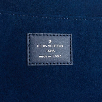 Louis Vuitto Pochette Jour PM Blue Epi Leather Clutch Bag