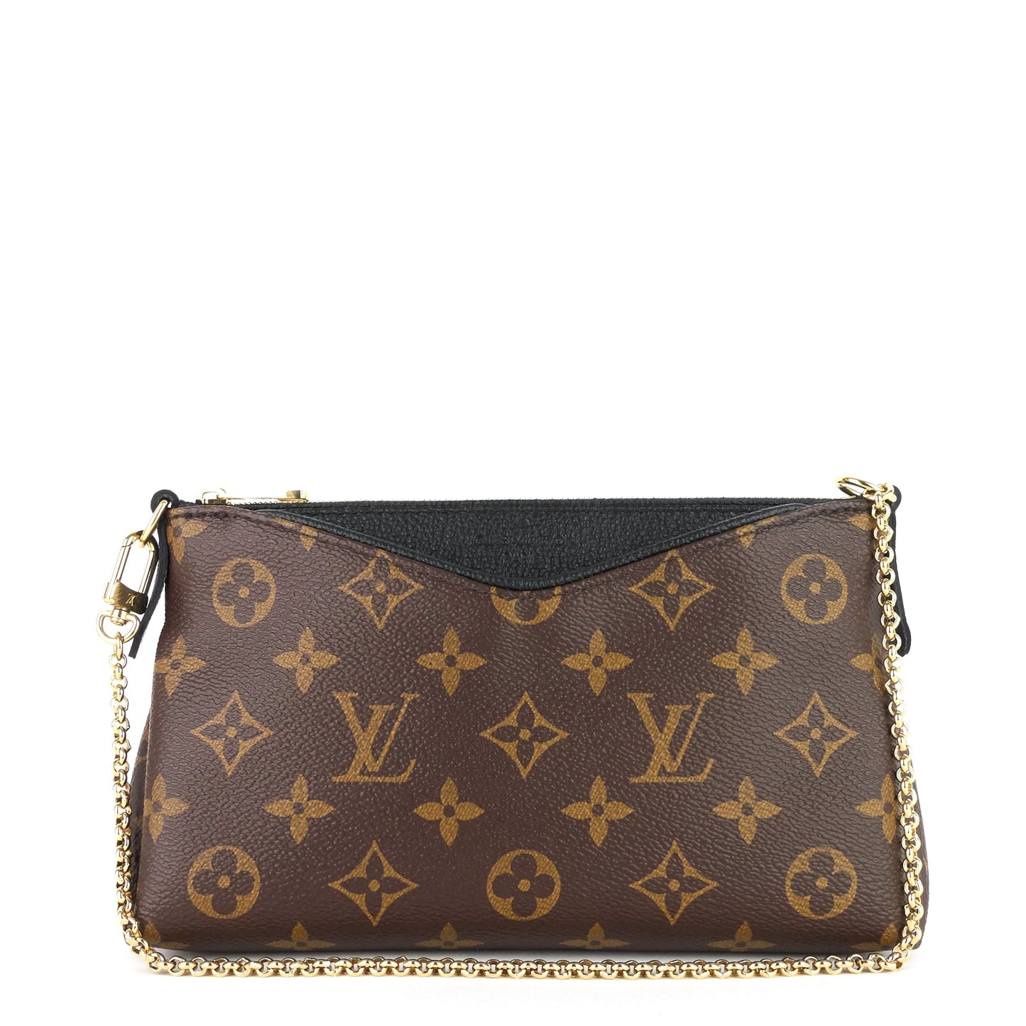 Louis Vuitto Pallas Monogram Canvas Clutch Bag