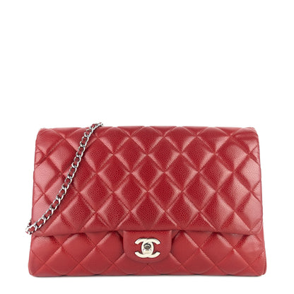 Chanel Quilted Caviar New Clutch with Chain Bag