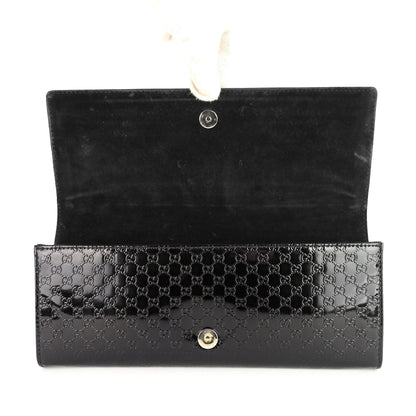 Gucci Micro-Guccissima Patent Leather Broadway Clutch Bag