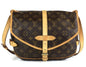 Louis Vuitto Saumur 25 Monogram Canvas Shoulder Bag
