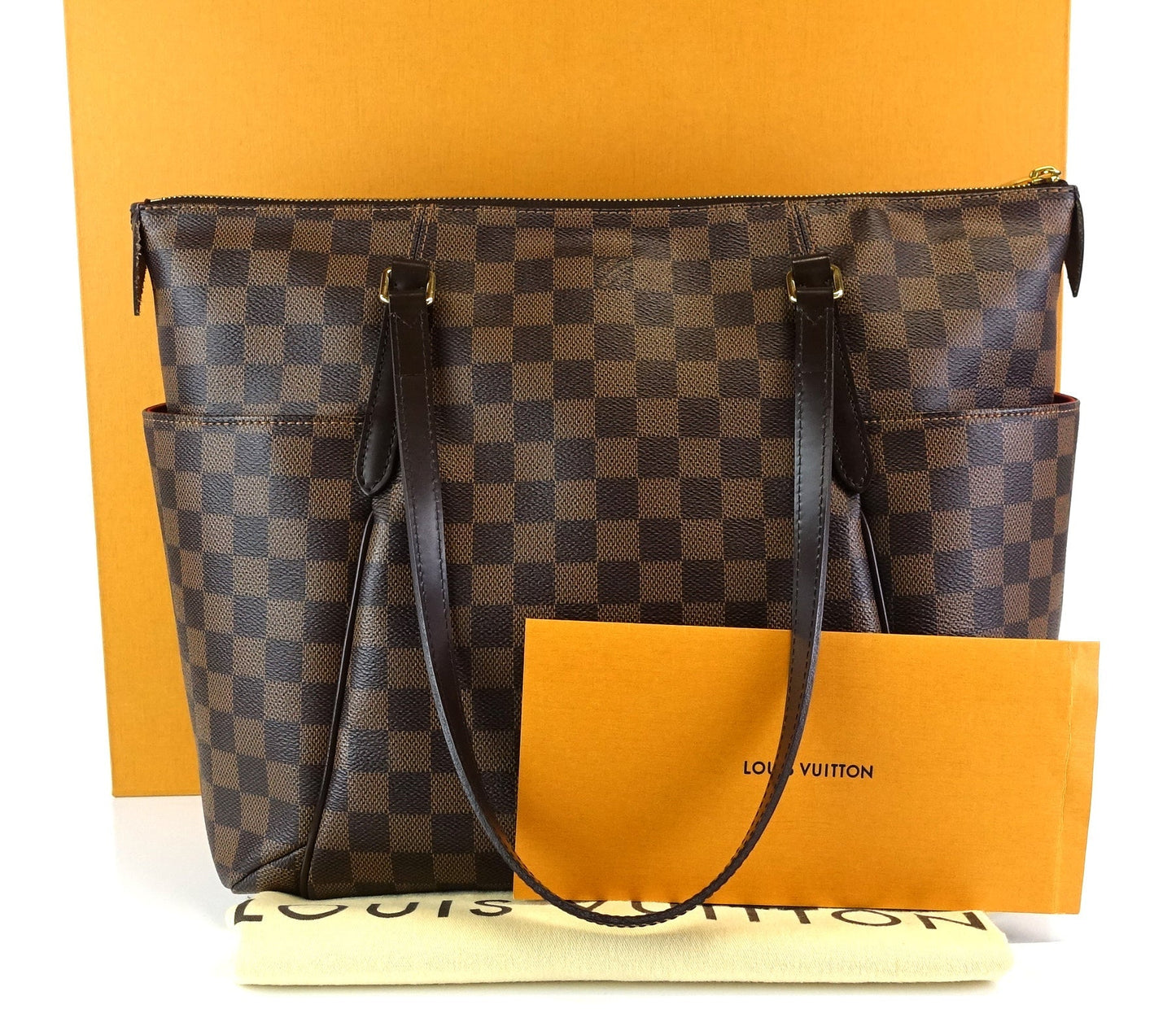 Louis Vuitto Totally MM Damier Ebene Canvas Shoulder Bag