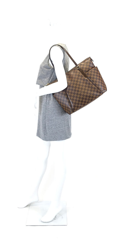Louis Vuitto Totally MM Damier Ebene Canvas Shoulder Bag