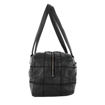 Chanel Choco Bar Quilted Caviar Shoulder Bag