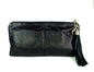 Gucci Sienna Grained Leather Tassel Clutch Bag