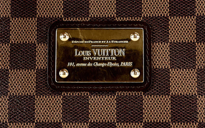 Louis Vuitto Eva Damier Ebene Canvas Shoulder Bag