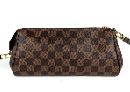 Louis Vuitto Eva Damier Ebene Canvas Shoulder Bag