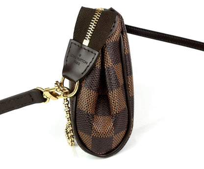 Louis Vuitto Eva Damier Ebene Canvas Shoulder Bag