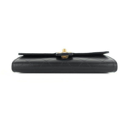 Chanel Chic Pearls Flap Goatskin Leather Clutch with Chain Bag