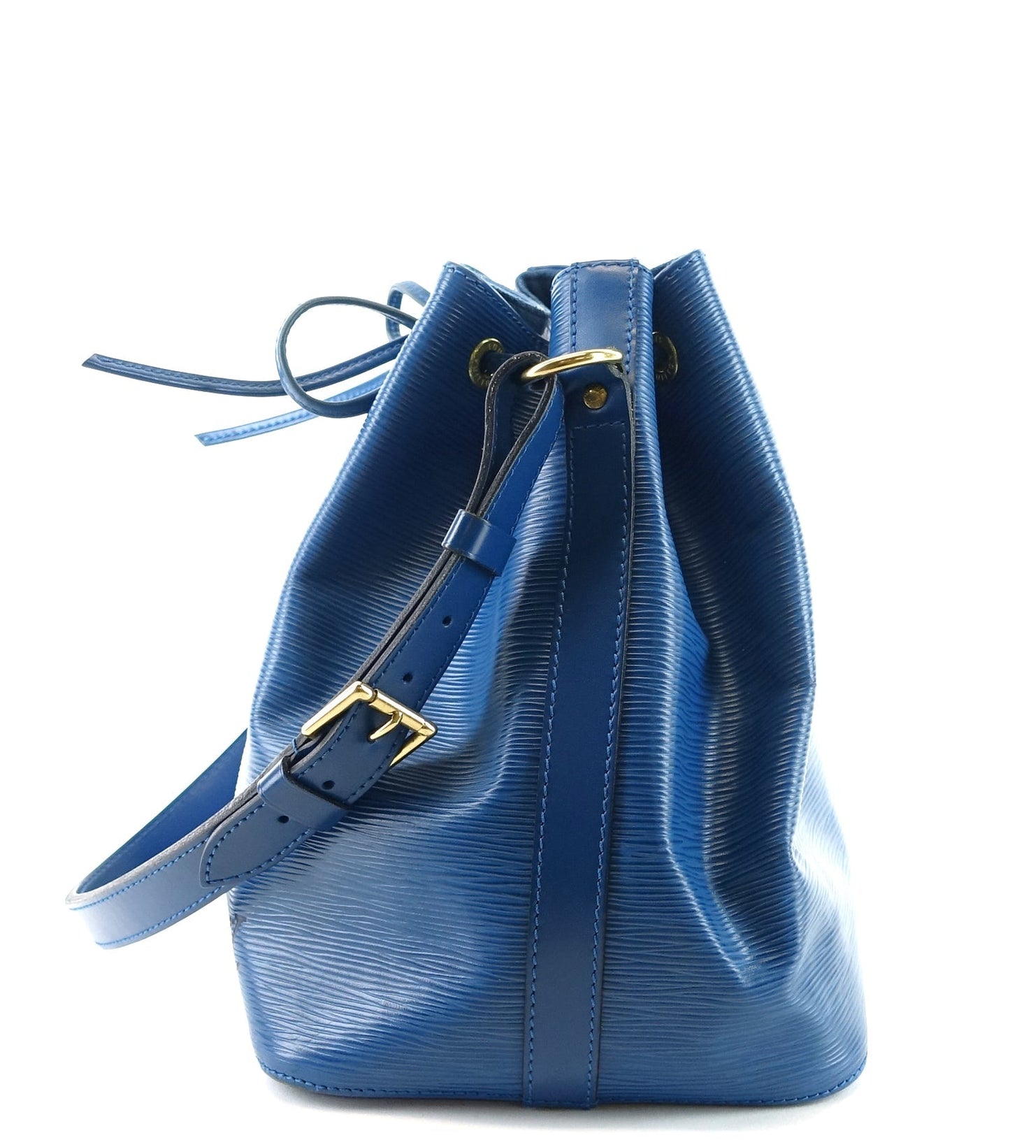 Louis Vuitto Petit Noe Blue Epi Leather Shoulder Bag
