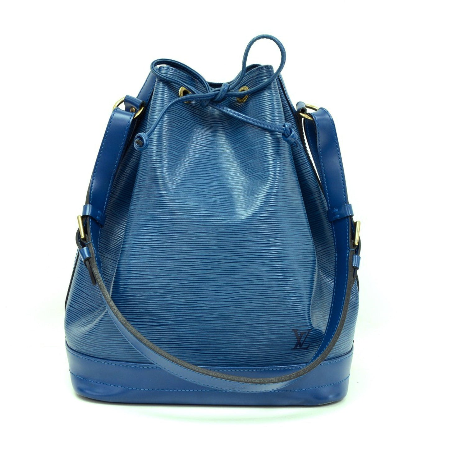 Louis Vuitto Noe Blue Epi Leather Large Shoulder Bag