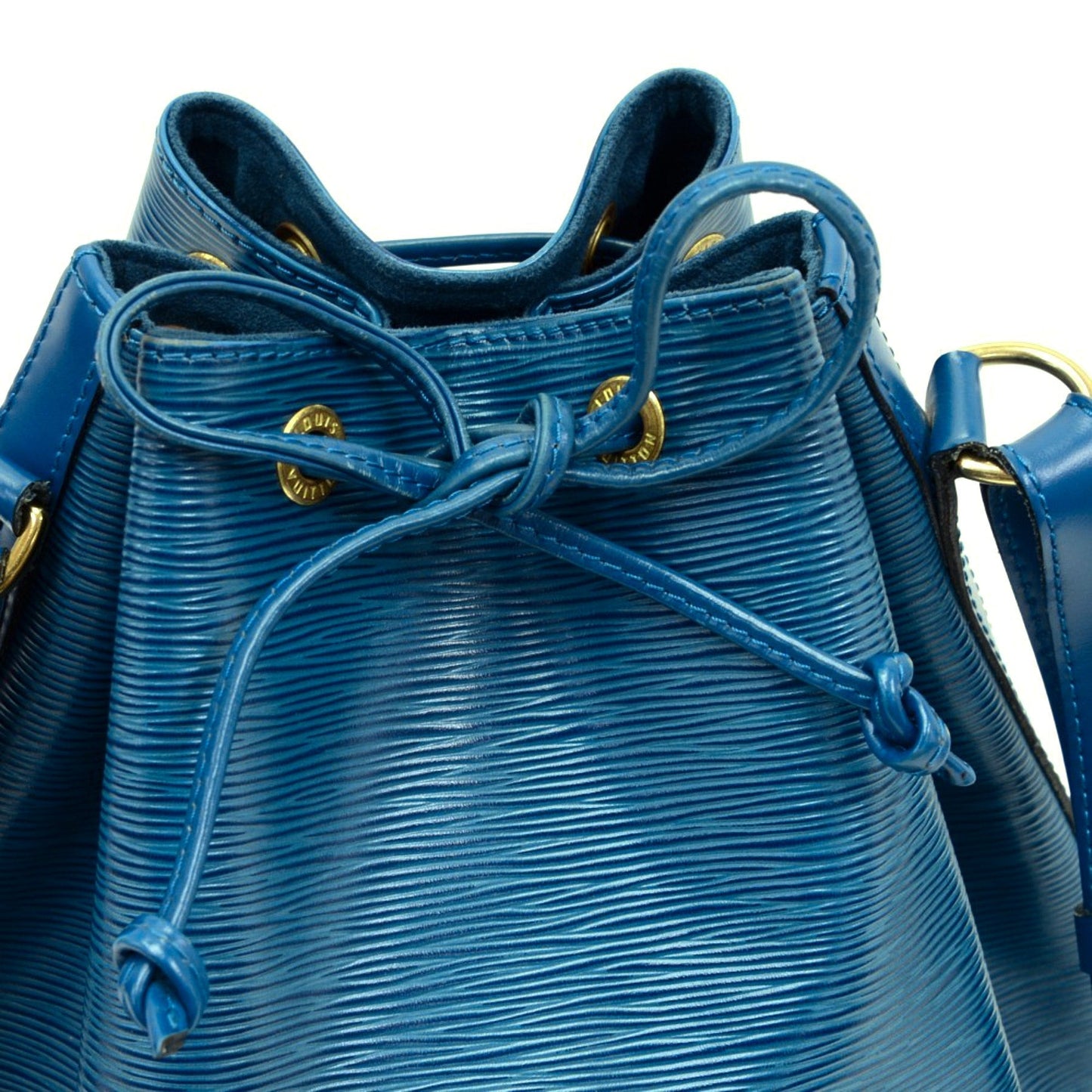 Louis Vuitto Noe Blue Epi Leather Large Shoulder Bag