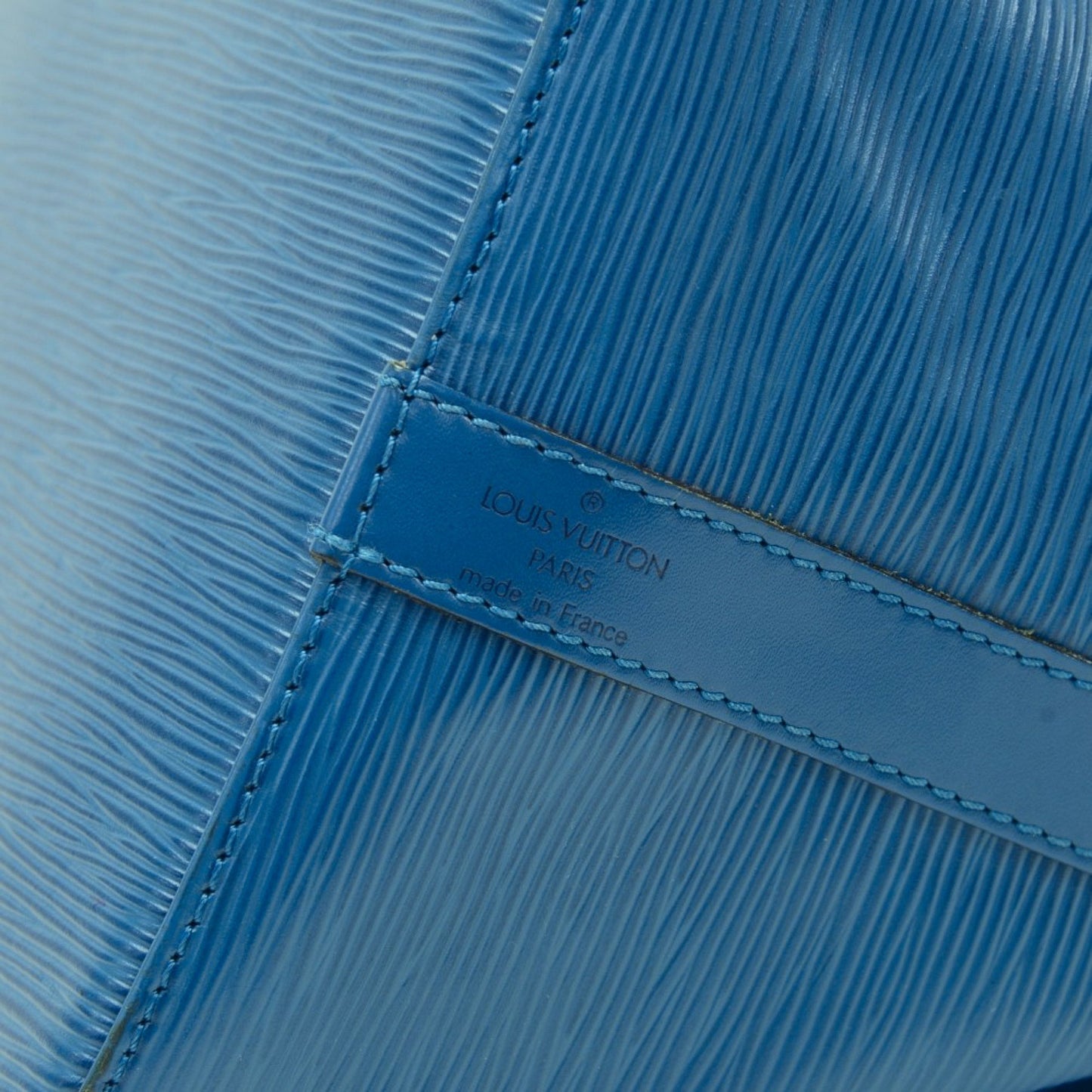 Louis Vuitto Petit Noe Blue Epi Leather Shoulder Bag