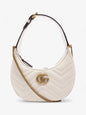 Gucci GG Marmont Shoulder Bag White Matelasse Leather Mini