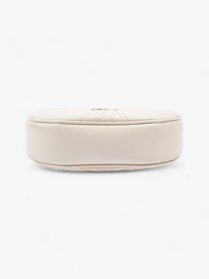 Gucci GG Marmont Shoulder Bag White Matelasse Leather Mini