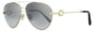 Omega Pilot Sunglasses OM0031H 18C Rhodium/Black 61mm Rhodium Black