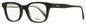 Omega Rectangular Eyeglasses OM5004H 001 Black/Crystal 52mm 5004 Black Crystal