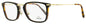 Omega Rectangular Eyeglasses OM5025 005 Black/Havana 53mm Black Havana