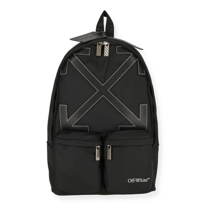 Off White Mens Black Backpack