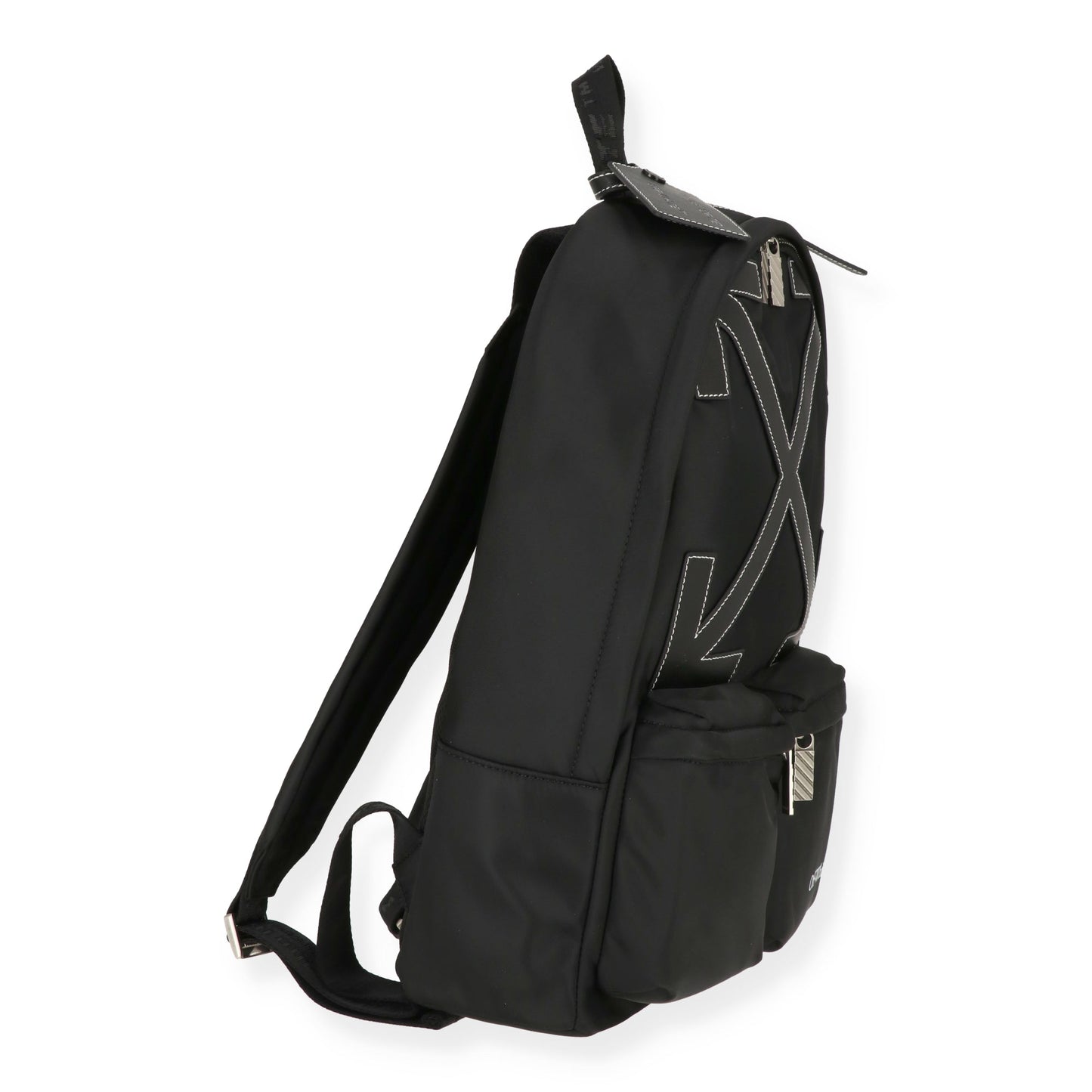 Off White Mens Black Backpack