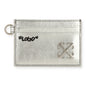 Off White Womens Silver Card Holder