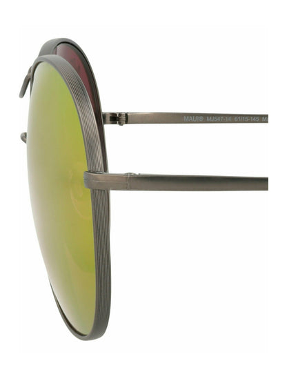 Maui Jim Womens Round/Oval Grey Grey Sunrise Fashion Designer Eyewear