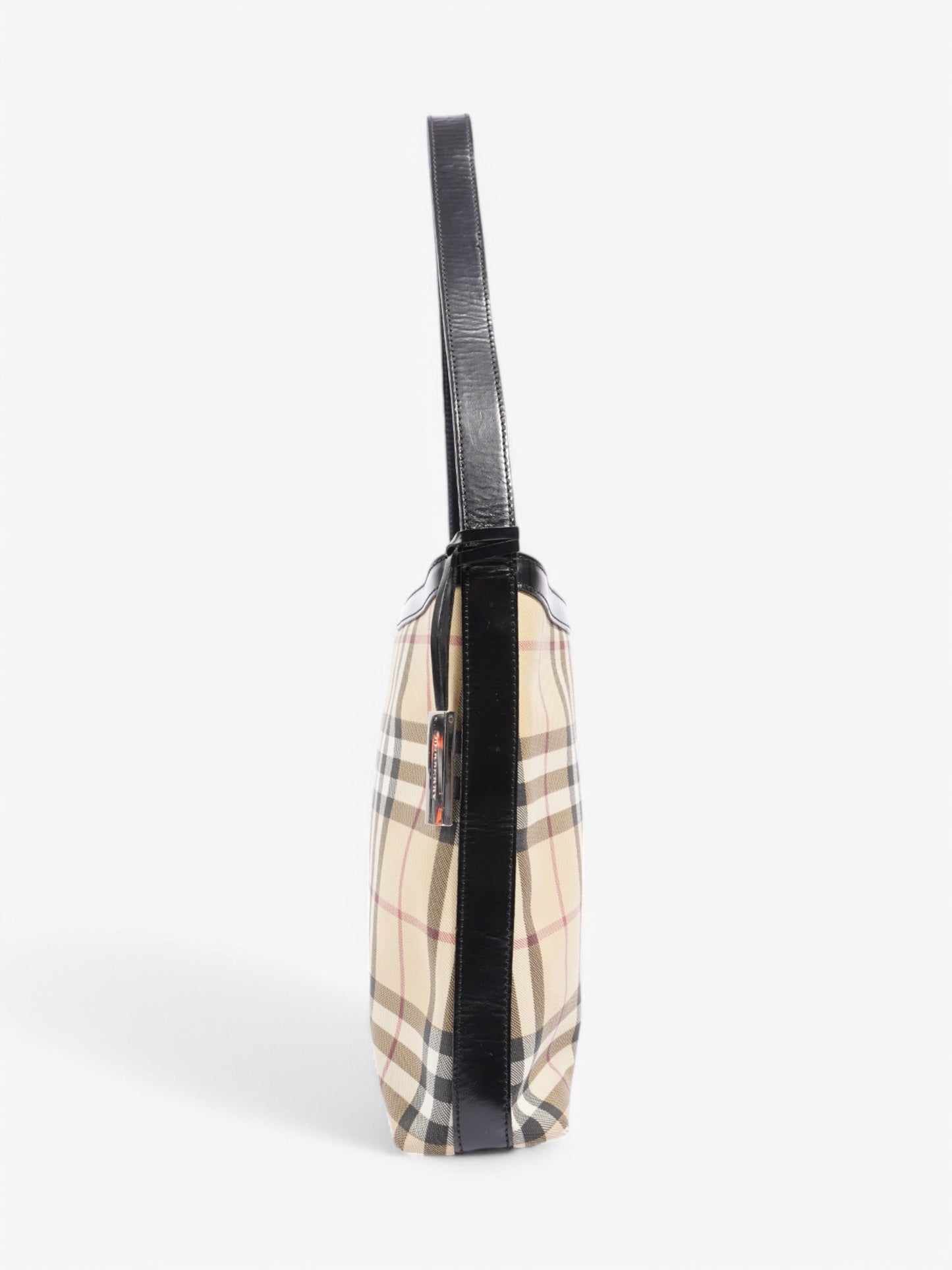 Burberry Shoulder Bag Check Coated Canvas