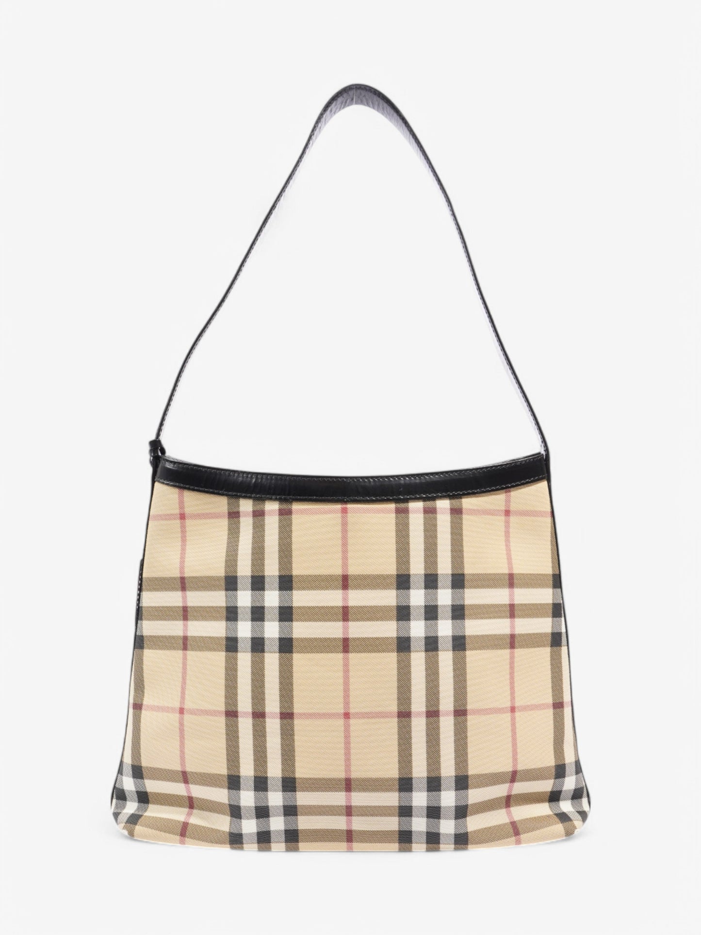 Burberry Shoulder Bag Check Coated Canvas