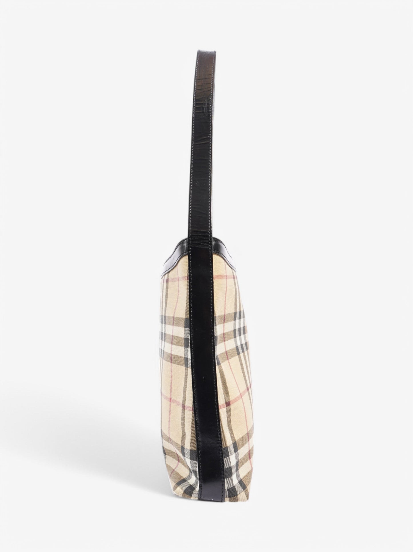 Burberry Shoulder Bag Check Coated Canvas